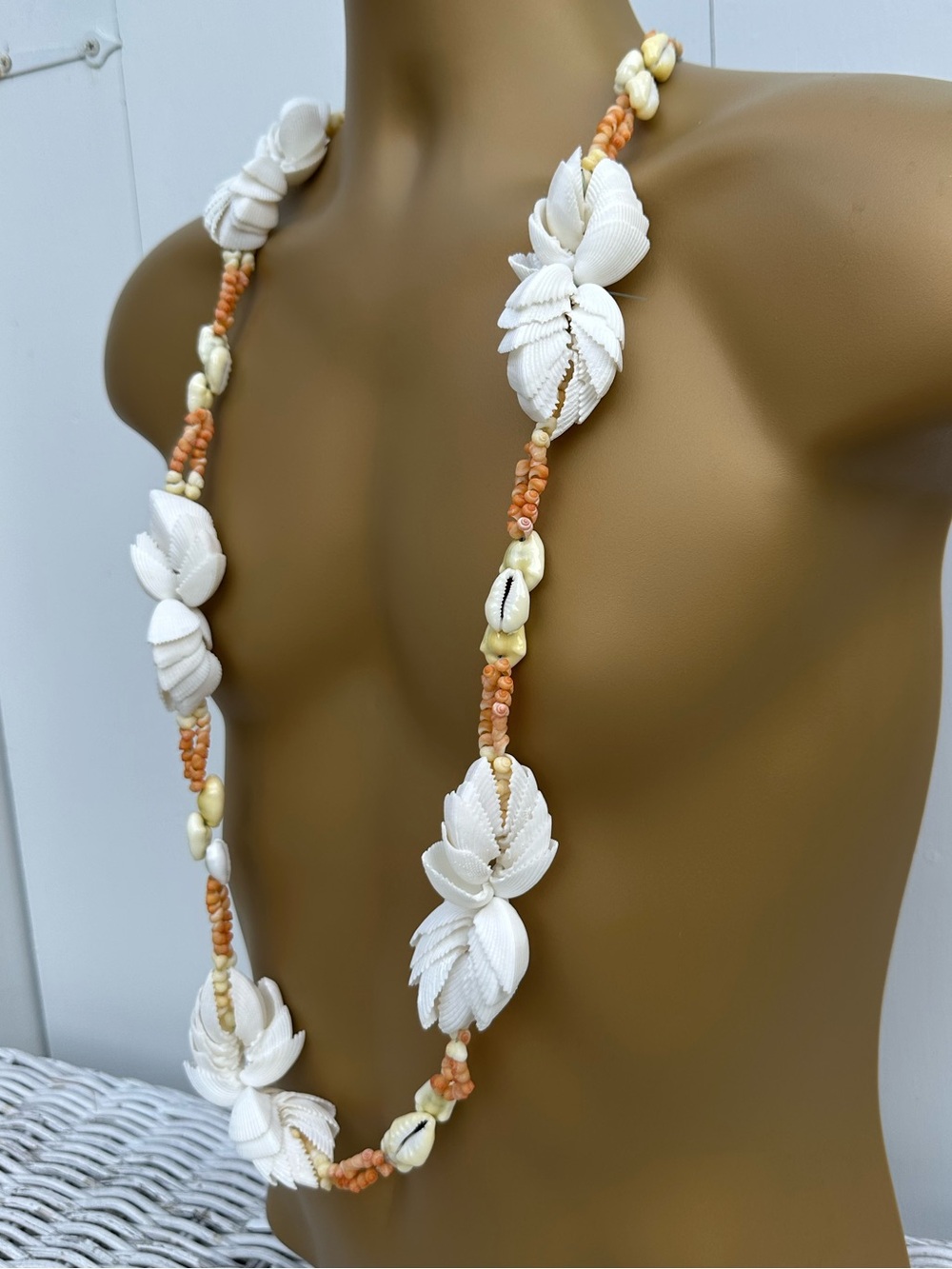 Vintage Tahitian Sunrise Chunky Lei
